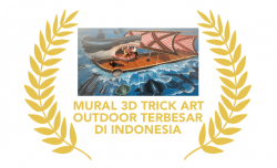 Mural 3D Trick Art Terbesar di Indonesia